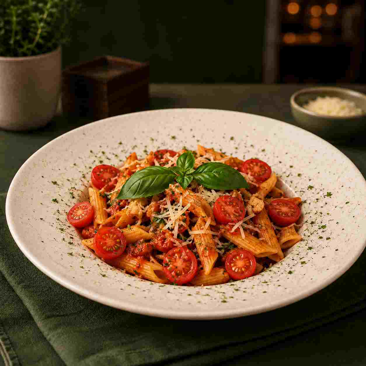 PENNE ARRABIATA — PASTA & PIZZA