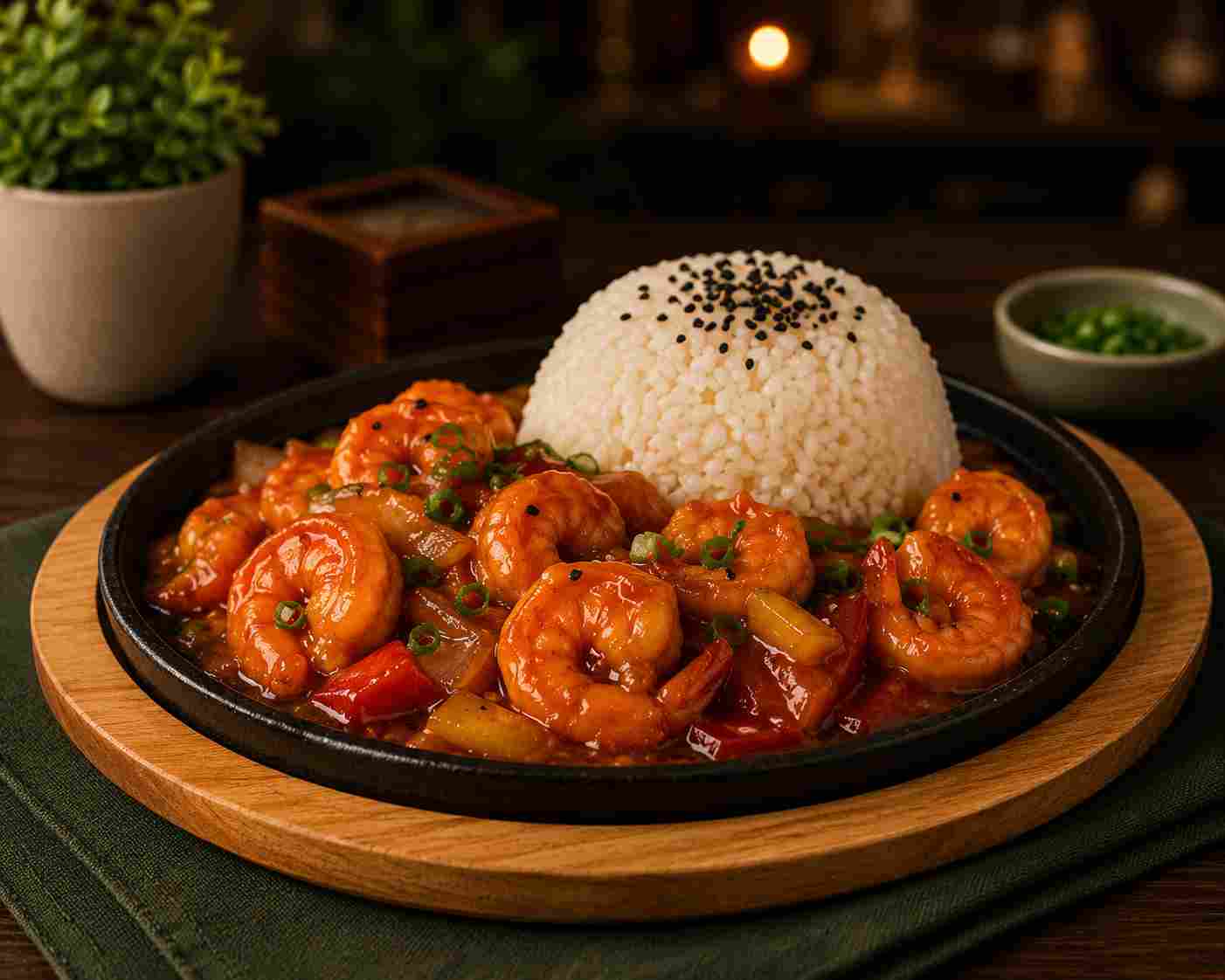 SWEET & SOUR SHRIMPS — MAIN DISH