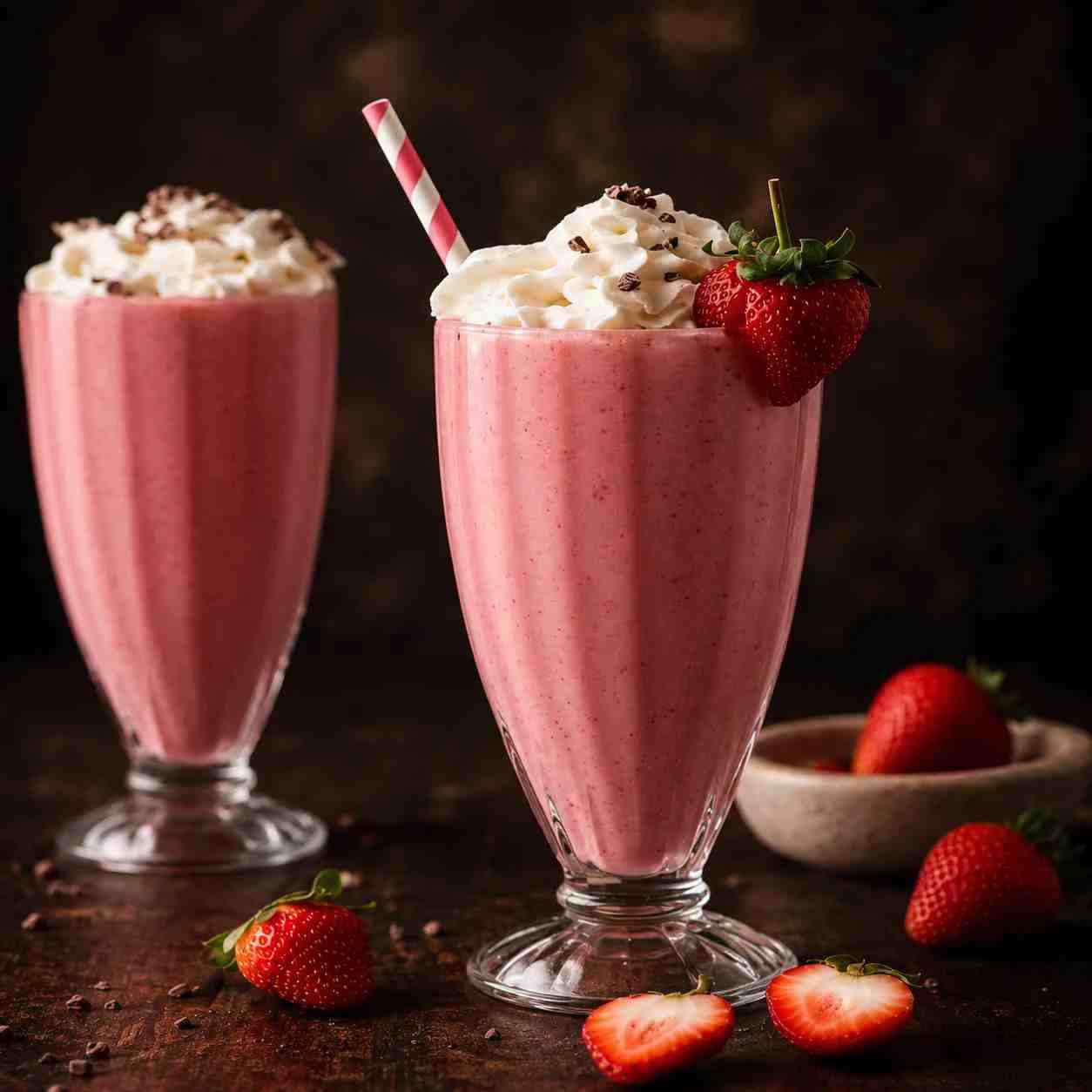 STRAWBERRY MILKSHAKE — MILKSHAKES