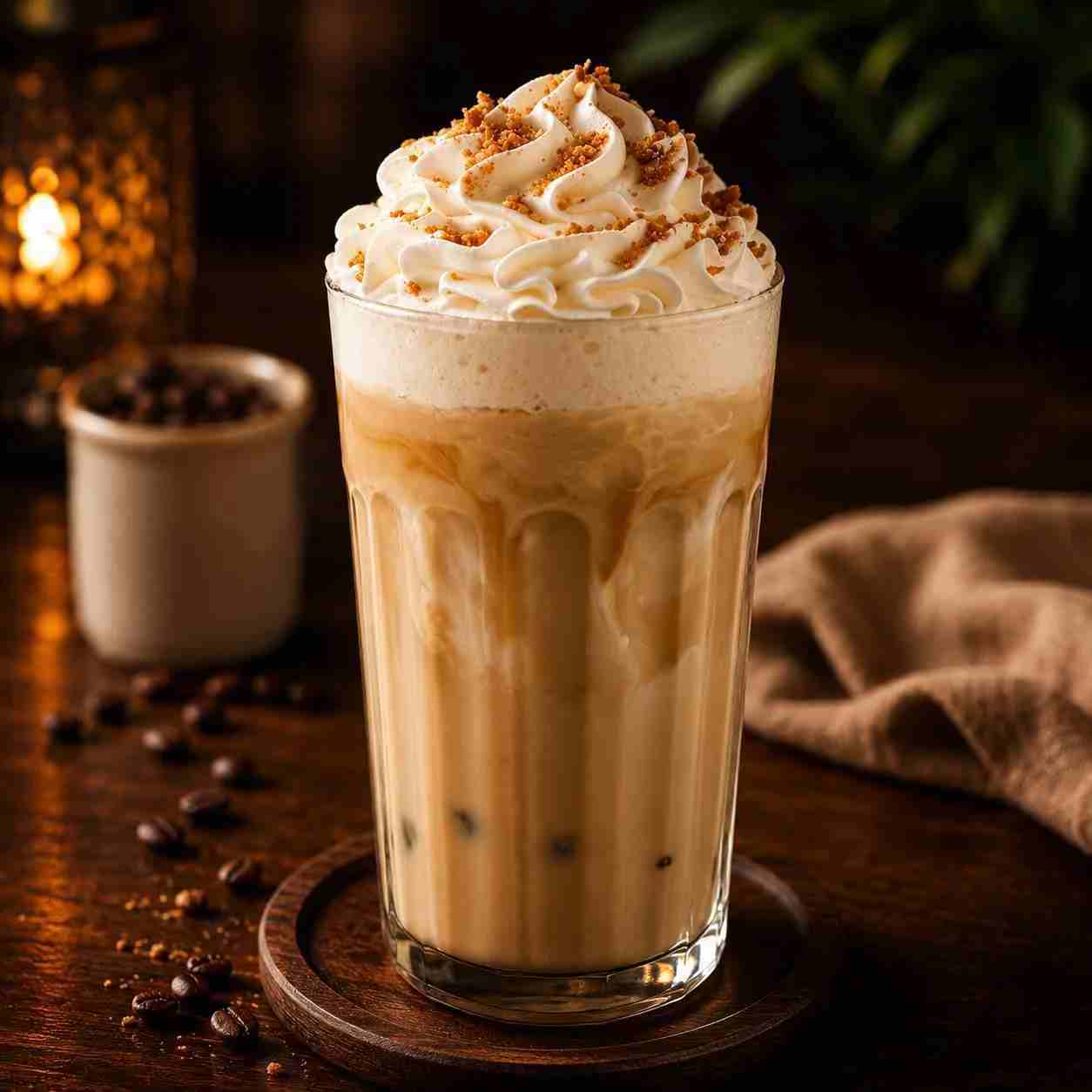 HAZELNUT LATTE — ICED LATTE