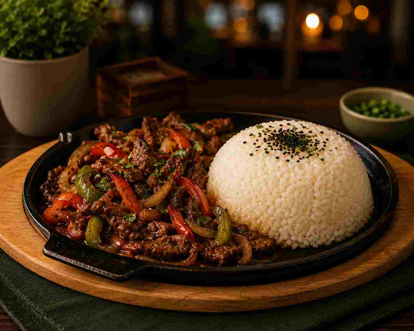 PEPPER STEAK — MAIN DISH