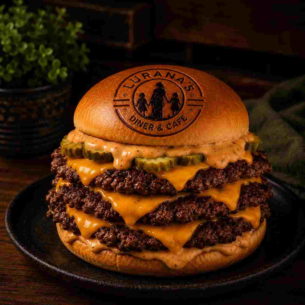 Triple Smash Burger — BURGERS