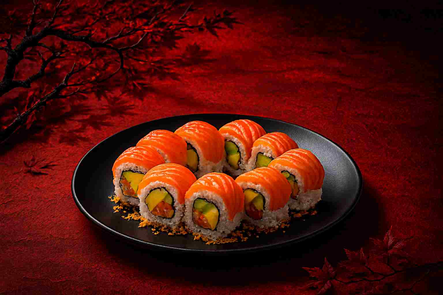 Crunchy Salmon Dragon — SUSHI