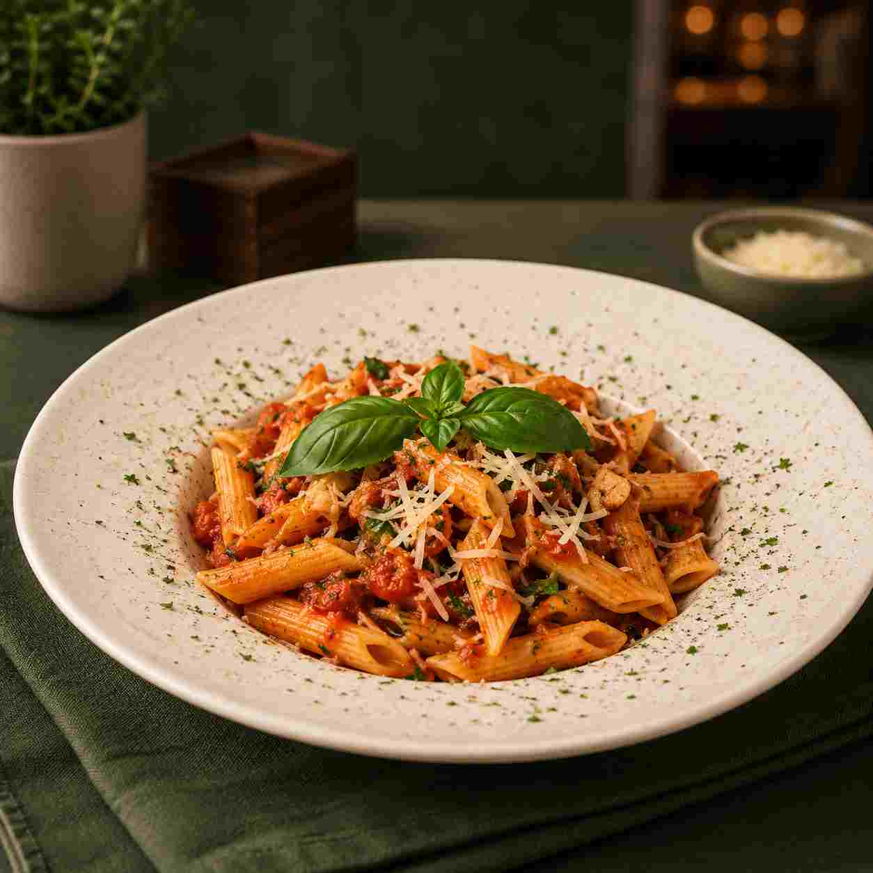 PENNE ARRABIATA — PASTA & PIZZA