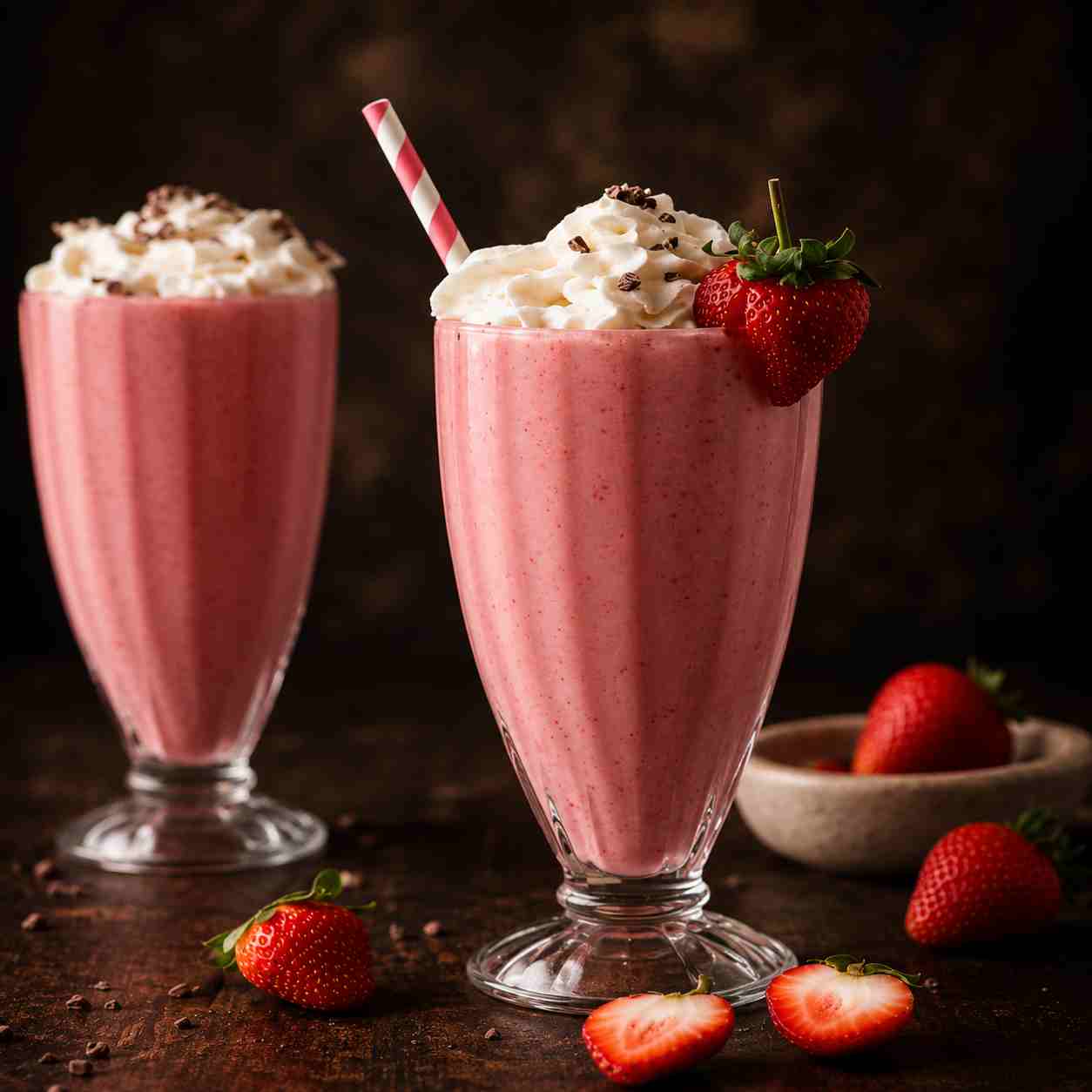 STRAWBERRY MILKSHAKE — MILKSHAKES